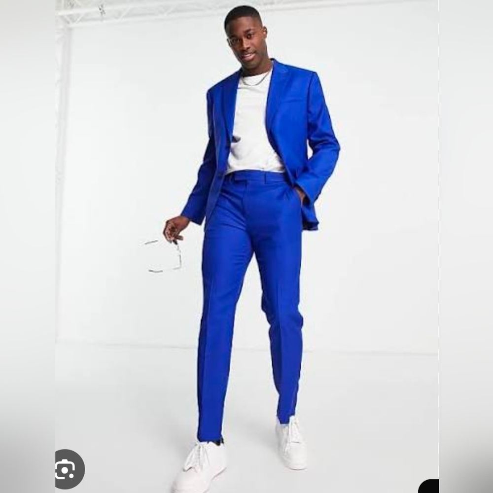 Brooks Brothers Blue Plaid Tuxedo Jacket And Bottom